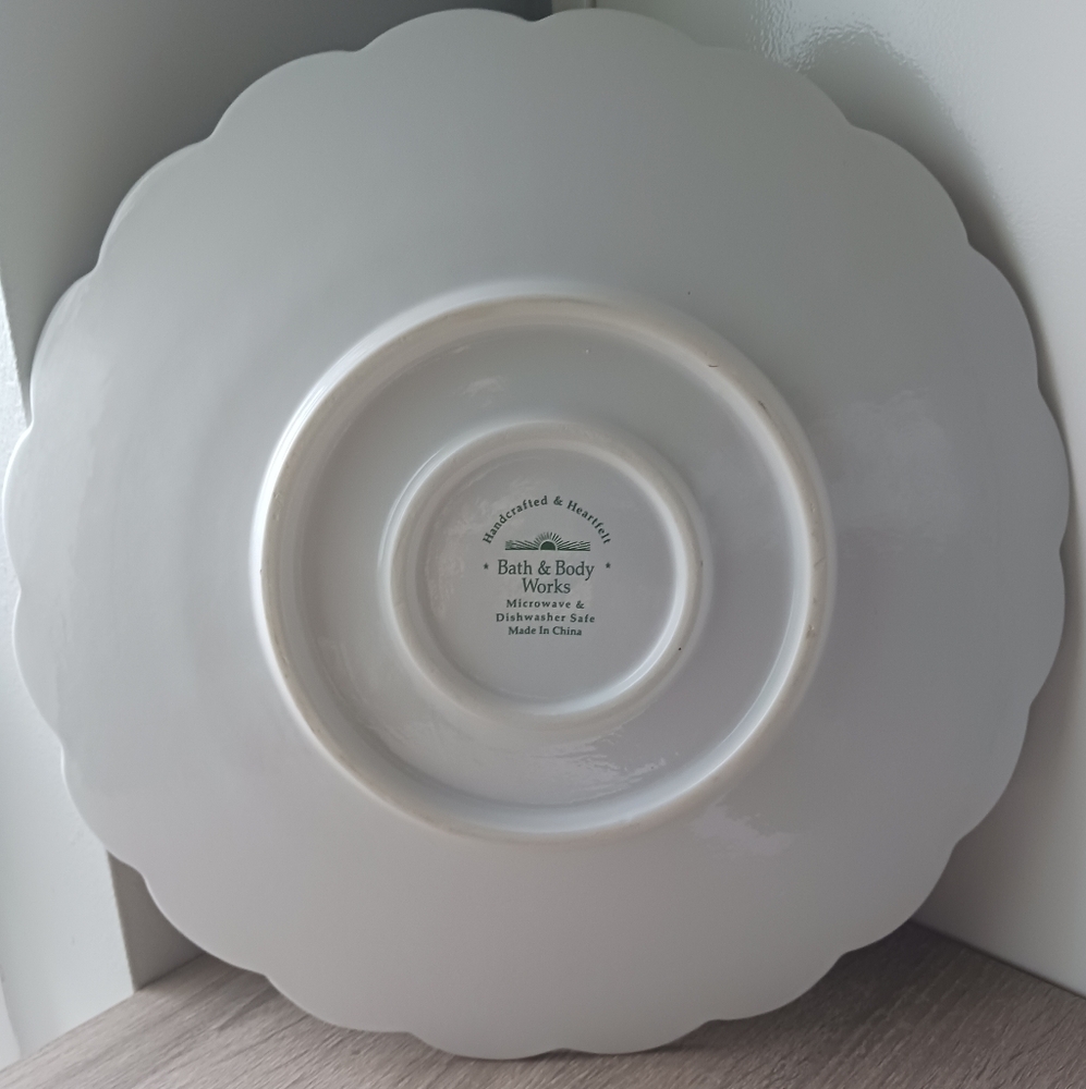 🌷 Bath & Bodyworks Large Ceramic Serving Plate / Platter - Picture 9 of 11